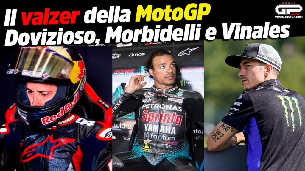 La valse MotoGP 2022 : Dovizioso, Morbidelli et Vinales Ritratto di Marco Caregnato