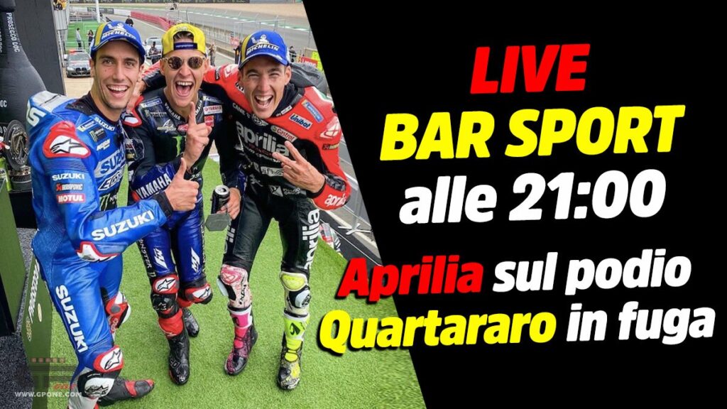 MotoGP, LIVE Bar Sport à 21h00 – Aprilia sur le podium, Quartararo en fuite MotoGP, LIVE Bar Sport à 21h00 - Aprilia sur le podium, Quartararo en fuite