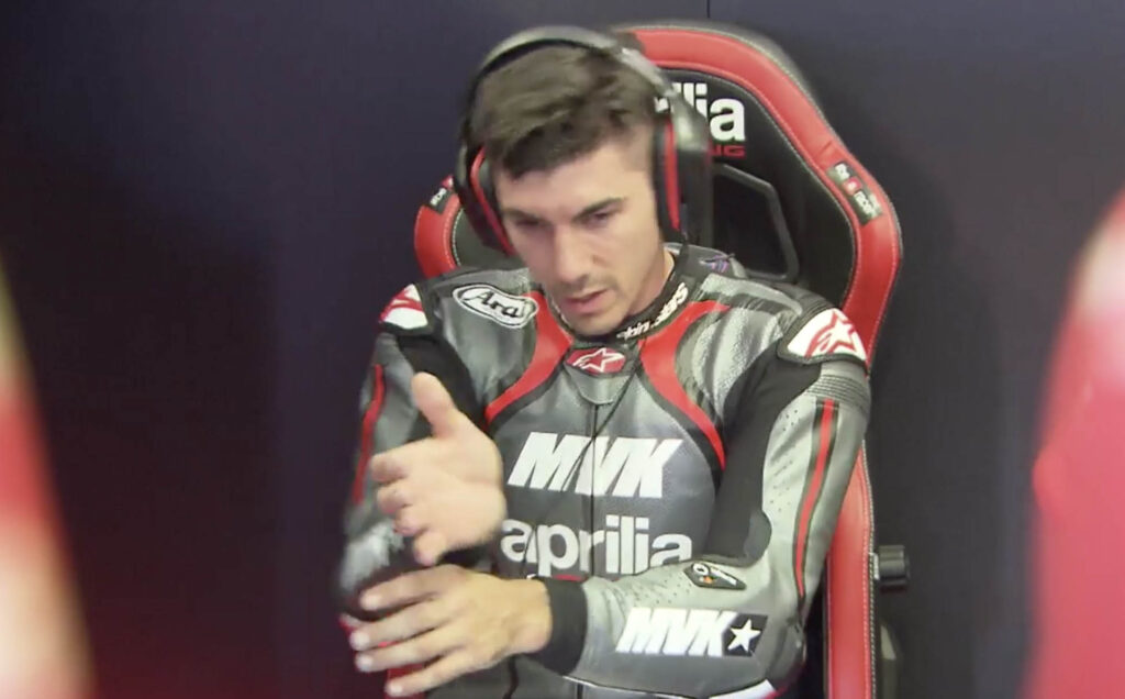 MotoGP, Albesiano satisfait du premier contact de Vinales avec Aprilia à Misano Ritratto di GPone