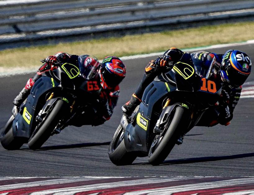 Bagnaia : à 2 secondes et demie des motos MotoGP avec la Ducati V4S à Misano Ritratto di GPone