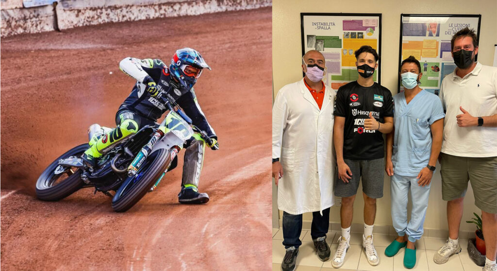 Blessure à l’épaule: la saison de Flat Track 2021 à risque pour Cecchini Ritratto di GPone