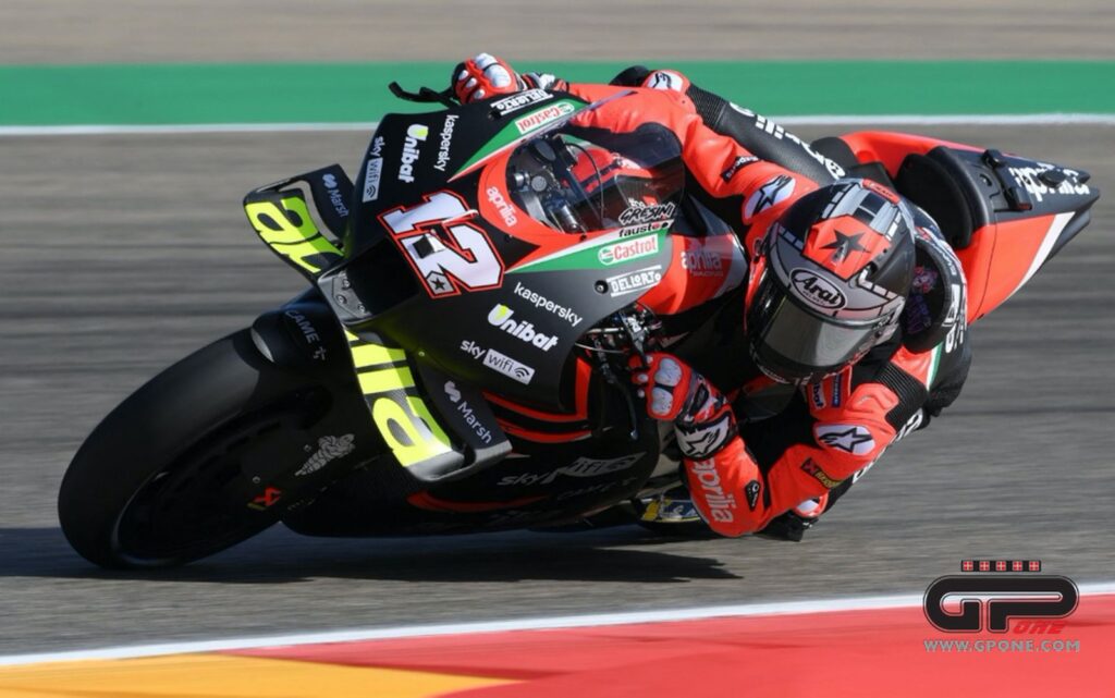 MotoGP, ANALYSE Débuts du Maverick Vinales-Aprilia à Aragon : une bonne première Ritratto di GPone
