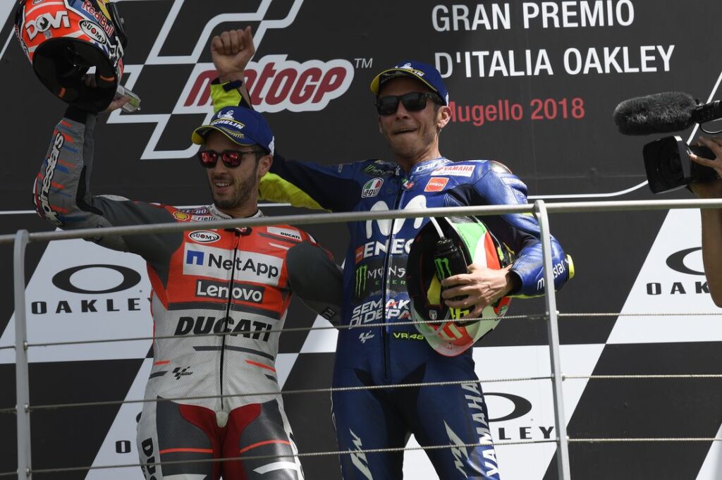 MotoGP, Rossi et Dovizioso ensemble : la fin pour Vale, un nouveau départ pour Andrea Ritratto di Matteo Aglio