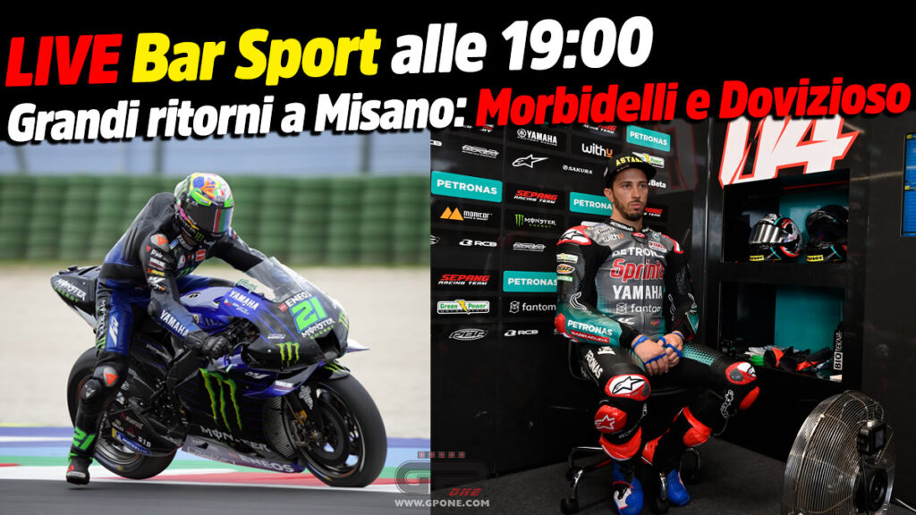 MotoGP, LIVE Bar Sport à 19h00 – Grands retours à Misano : Morbidelli et Dovizioso MotoGP, LIVE Bar Sport à 19h00 - Grands retours à Misano : Morbidelli et Dovizioso