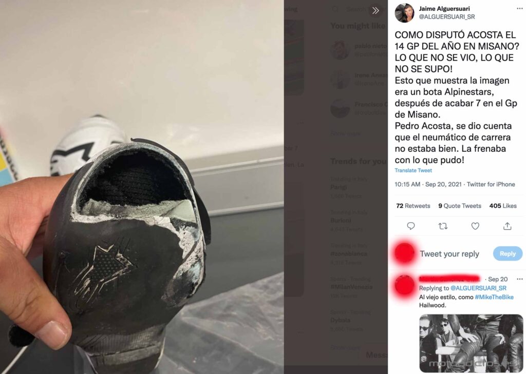 Moto3, Pedro Acosta à Misano a roulé avec… ses pieds ! Ritratto di GPone