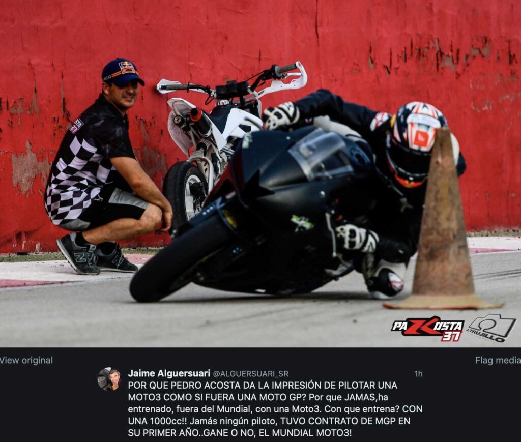 Moto3, Pedro Acosta ‘prédestiné’ dans les trains MotoGP avec une Yamaha R1 ! Ritratto di GPone