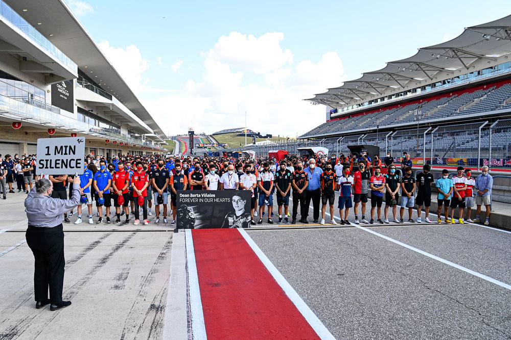 Le MotoGP se souvient de Dean Berta Vinales avec une minute de silence Ritratto di GPone