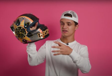 MotoGP, Lando Norris avoue : "pour mon premier casque j'ai copié Valentino"