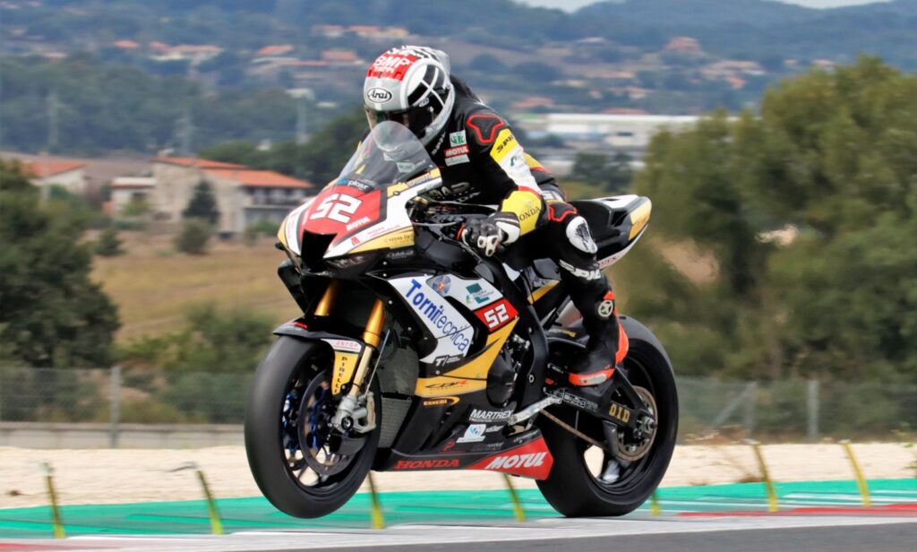 SBK, Delbianco « rouleau à vapeur » en QP1 du CIV Superbike à Vallelunga Ritratto di Andrea Periccioli