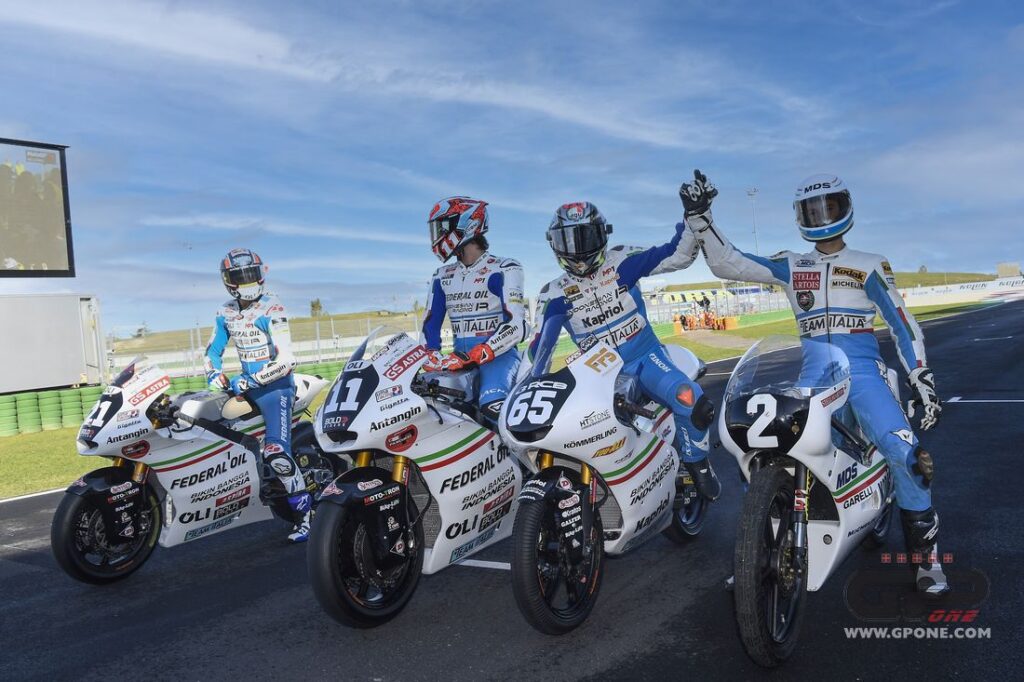Moto2, le Garelli de Gresini revient sur la piste à Misano avec Luca, fils de Fausto Ritratto di GPone