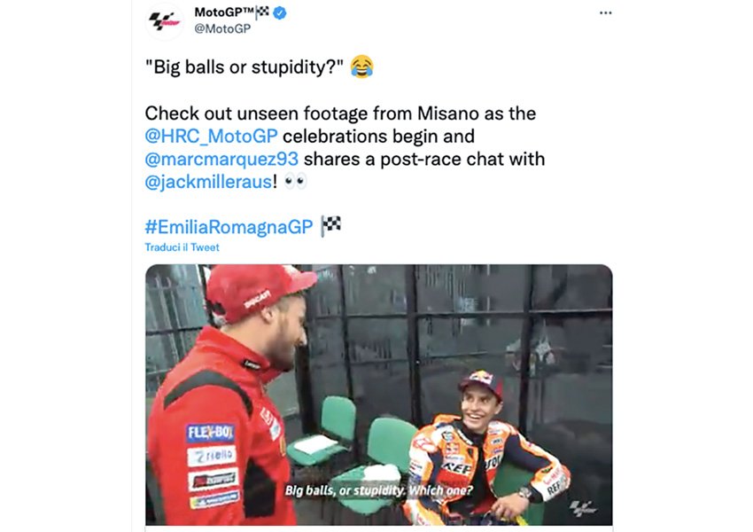 MotoGP, Miller à Marquez : « Avons-nous eu de grosses balles ou étions-nous stupides ? Ritratto di GPone