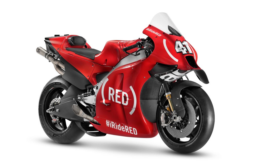 MotoGP, Aprilia en (RED) à Valence : une livrée pour lutter contre les pandémies Ritratto di GPone