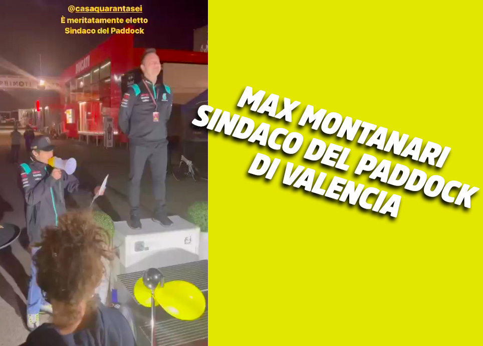 MotoGP, VIDEO – Valentino Rossi élit Max Montanari maire du paddock de Valence MotoGP, VIDEO - Valentino Rossi élit Max Montanari maire du paddock de Valence