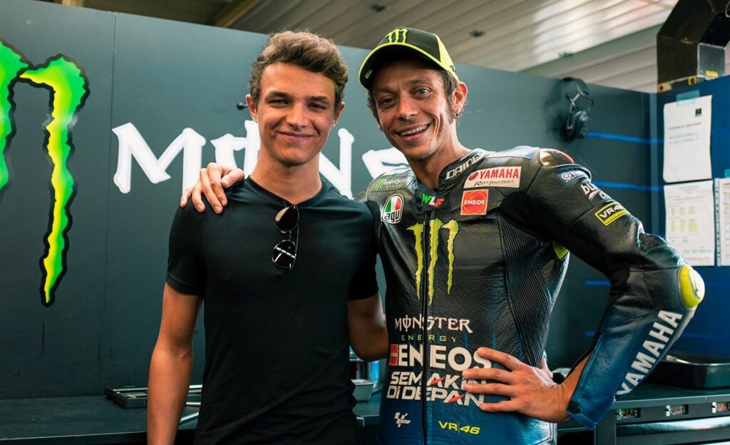 MotoGP, Rossi : « Ce serait amusant de courir avec Lando Norris » Ritratto di GPone