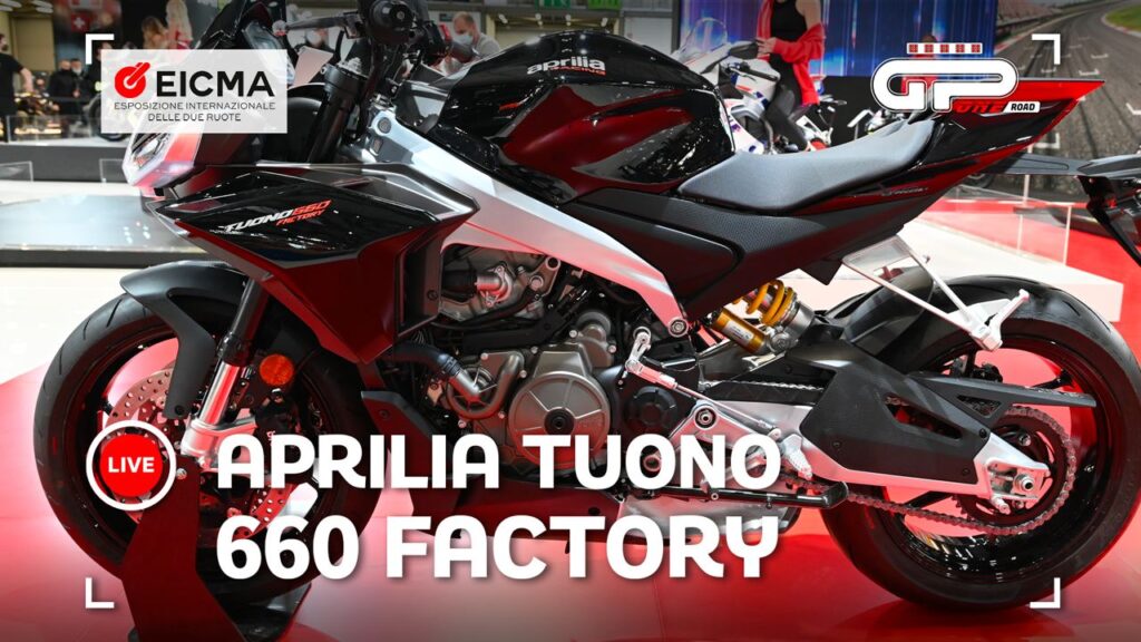 EICMA 2021 : l’usine Aprilia Tuono 660 est enfin arrivée Ritratto di GPone