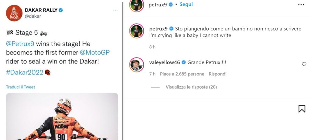 Rossi, Marquez, Rea : tous sur les réseaux sociaux pour Petrucci ! Ritratto di Riccardo Gugliemetti