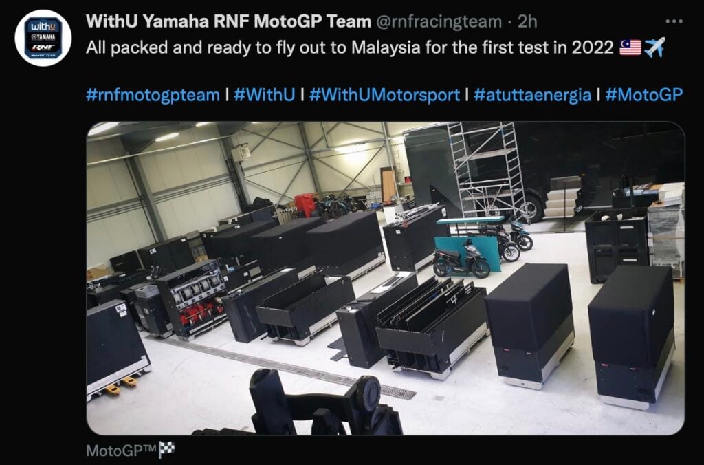 MotoGP, l’équipe Yamaha WithU ferme les valises pour la Malaisie Ritratto di GPone