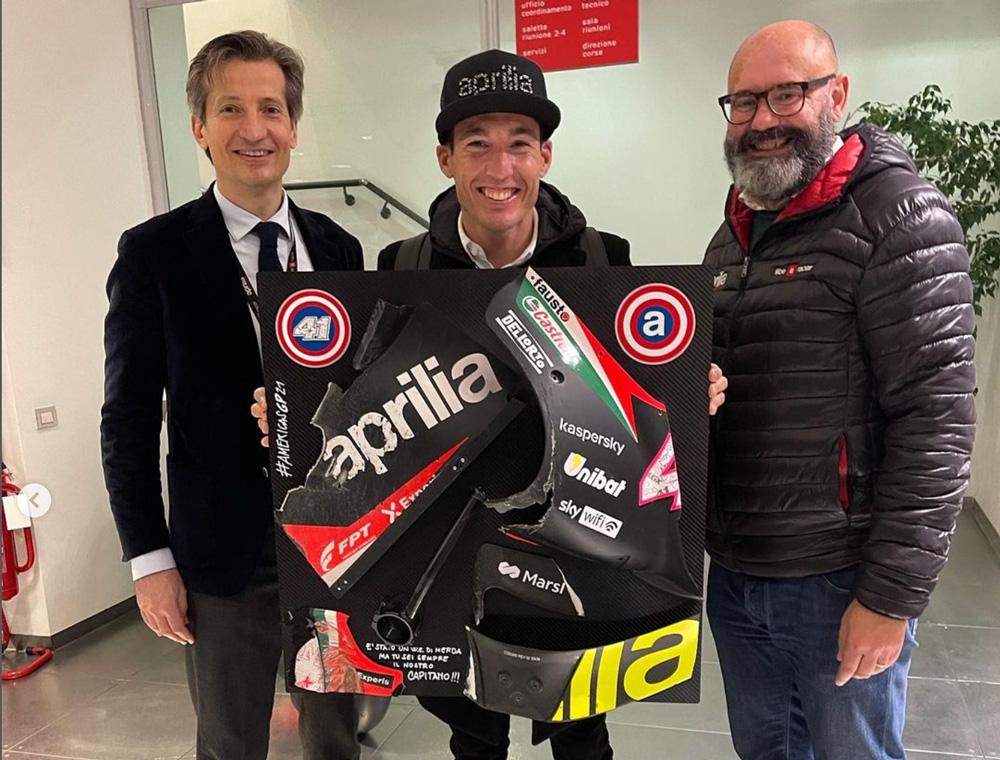 MotoGP, Aleix Espargarò ‘casse’ Aprilia… et les pièces sont à lui ! Ritratto di GPone