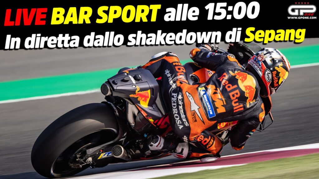 MotoGP, LIVE Bar Sport à 15h00 – En direct du shakedown de Sepang MotoGP, LIVE Bar Sport à 15h00 - En direct du shakedown de Sepang