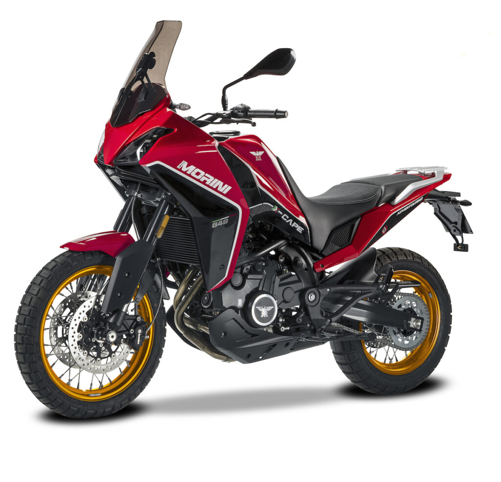 Moto Morini X-Cape 650 Gold Wheels Edition : anniversaire en or Ritratto di GPone