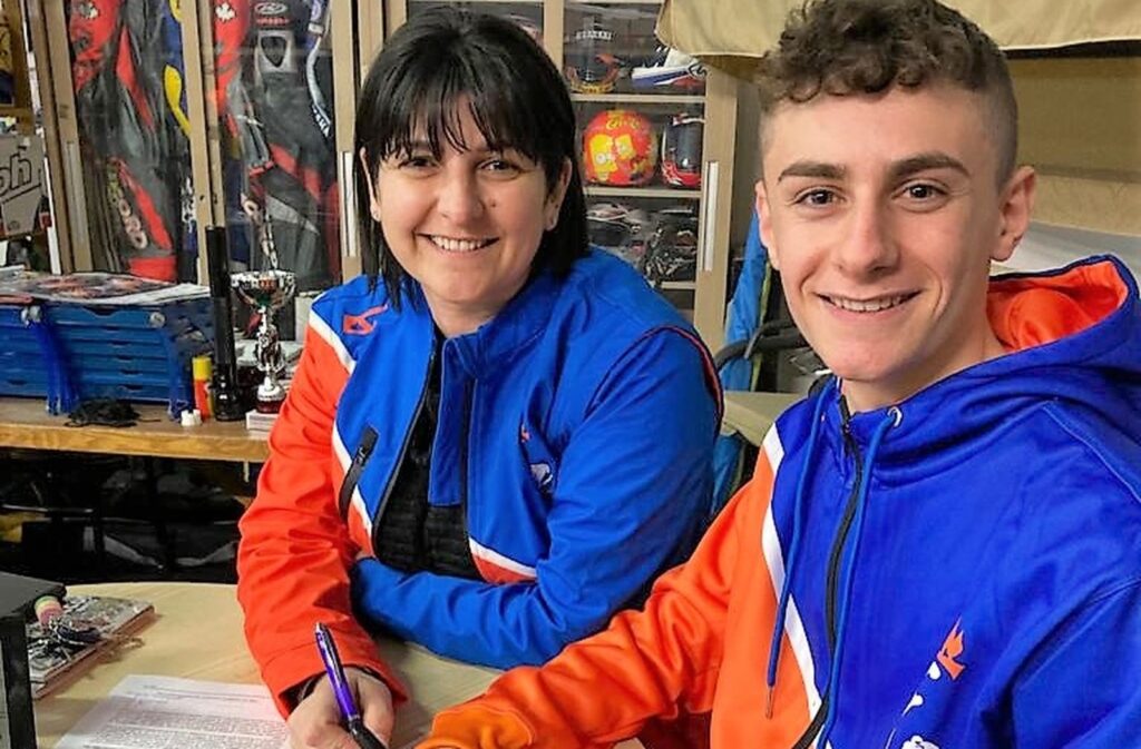 SBK, Nicola Plazzi à ses débuts en CIV SS300 avec Terra e Moto Ritratto di Andrea Periccioli