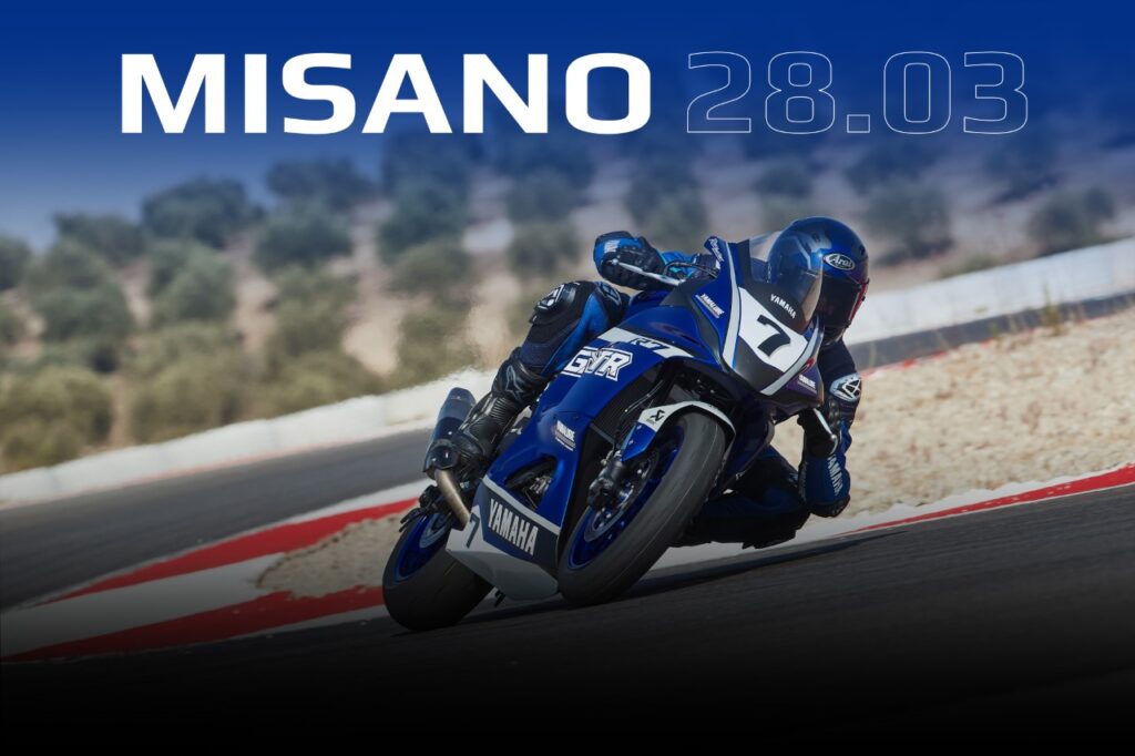 Le 28 mars, Misano devient bleue avec Yamaha Ritratto di GPone