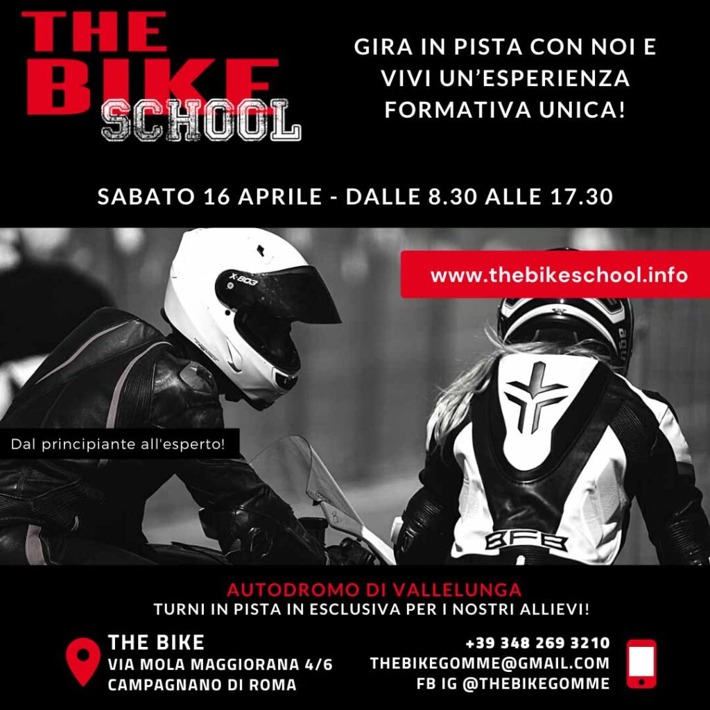 Les cours de conduite ‘The Bike School’ reviennent à Vallelunga Ritratto di GPone