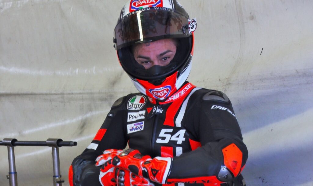 Surprise en CIV SBK : Mattia Pasini à Misano avec Yamaha Ritratto di Andrea Periccioli