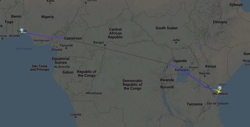 MotoGP, Le vol cargo BSC4042 au départ de Mombasa surveillé par Flightradar24 Ritratto di GPone