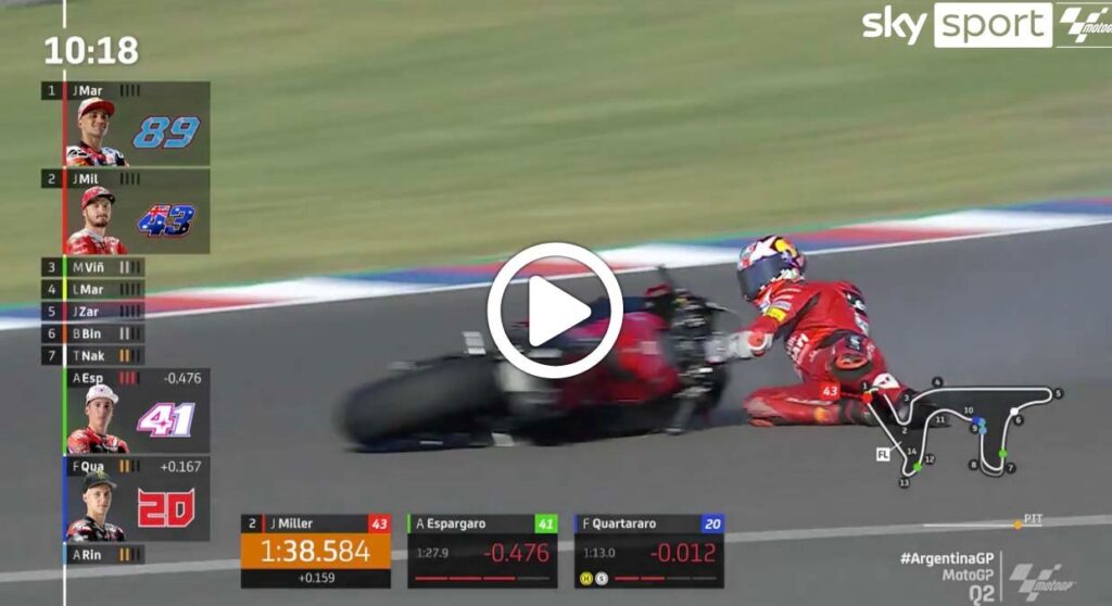 MotoGP, VIDEO Les temps forts du GP d’Argentine : crash de Miller, pole Aprilia Ritratto di GPone