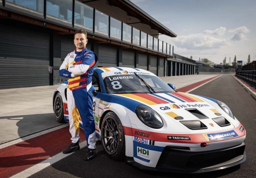 Lorenzo aussi sur quatre roues : il fait ses débuts en Porsche Carrera Cup Italia Ritratto di GPone