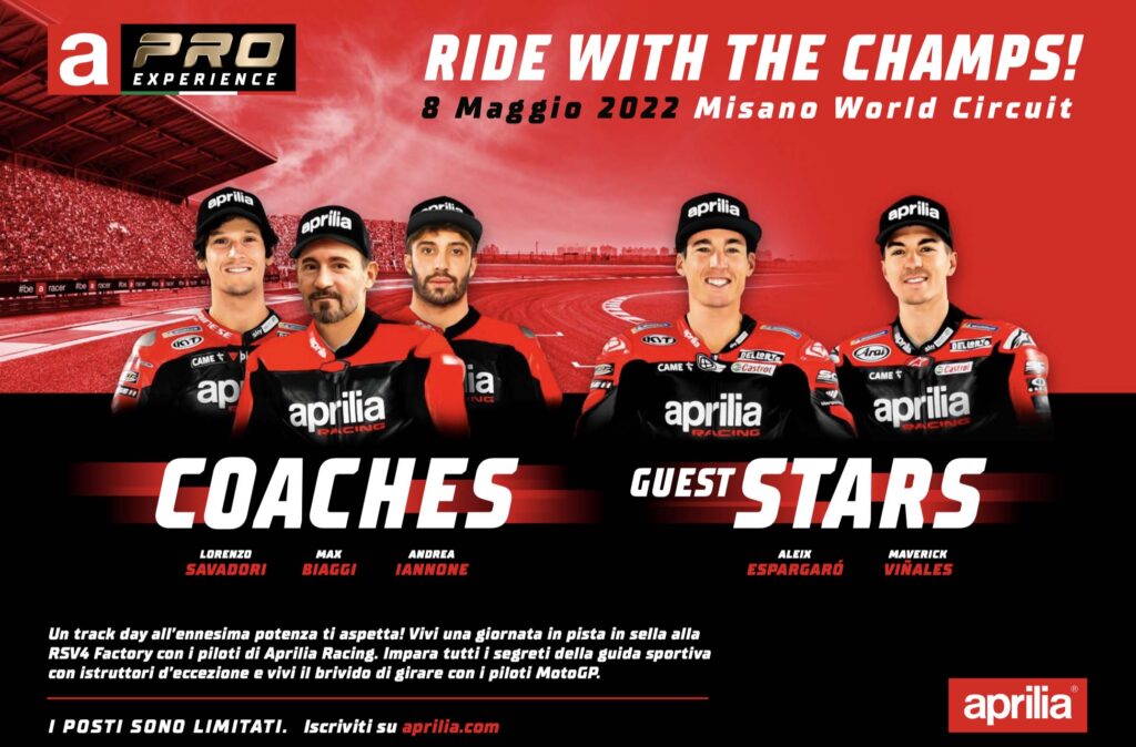 SBK, Aprilia Pro Experience : apprendre sur la piste des champions de la moto Ritratto di GPone