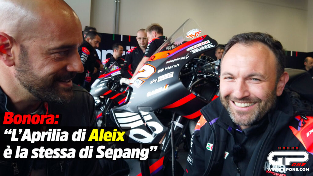 MotoGP, VIDEO – Bonora, Aprilia : “La moto d’Espargarò est la même que celle de Sepang” MotoGP, VIDEO - Bonora, Aprilia : "La moto d'Espargarò est la même que celle de Sepang"