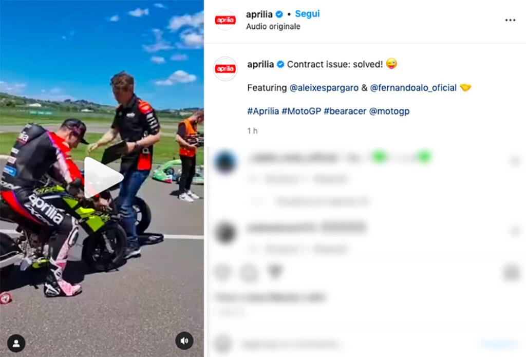 MotoGP, BOMBA – Espargarò ne signe pas le contrat Aprilia : voici qui le remplacera Ritratto di Marco Caregnato
