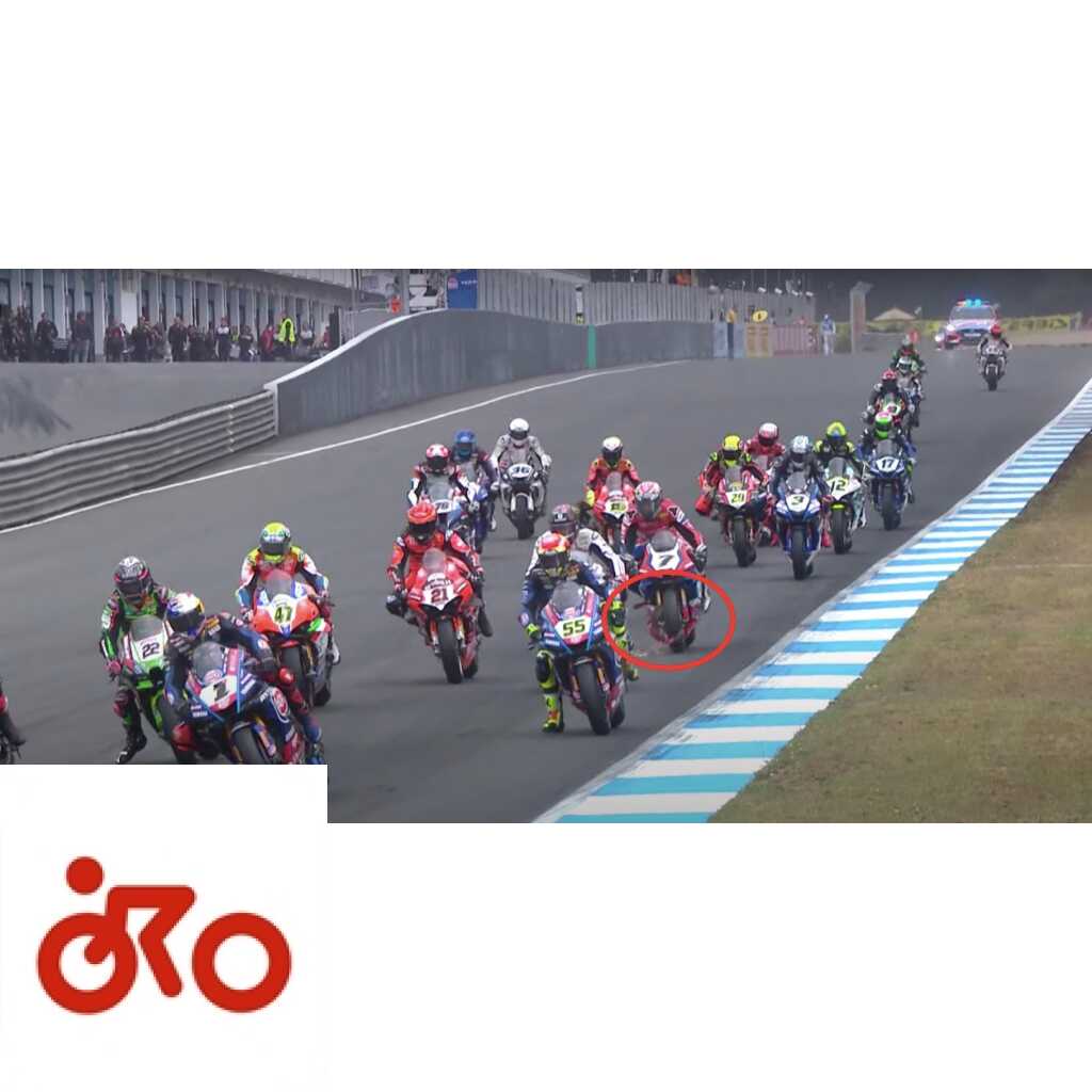 SBK, VIDEO – L’explosion du garde-boue avant de Lecuona à Estoril Ritratto di GPone