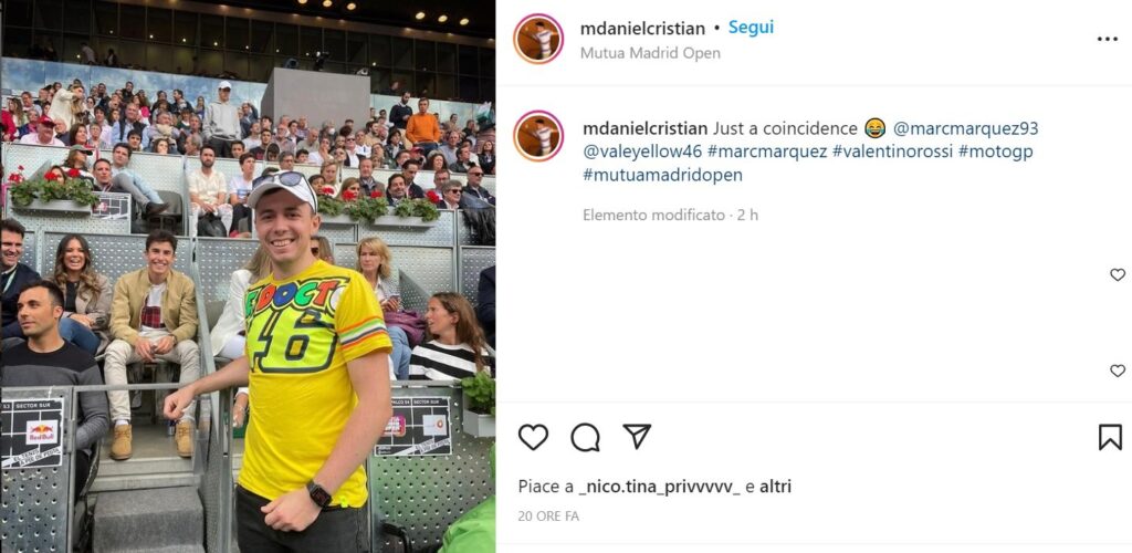 MotoGP, Open Madrid : visite surprise des tribunes pour Marc Marquez Ritratto di Riccardo Gugliemetti