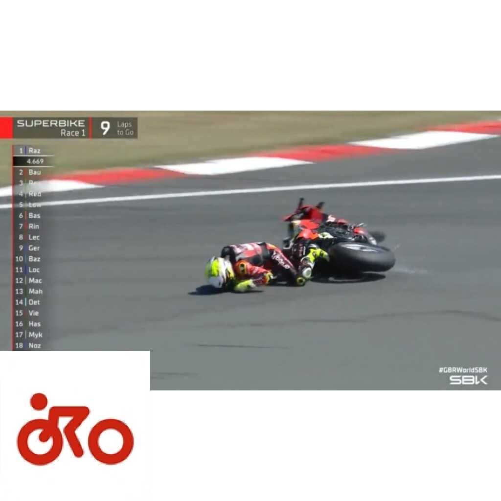 SBK, VIDEO – Vặn người tại Donington: Bautista trên mặt đất trong trận chiến với Rea Ritratto di Riccardo Gugliemetti