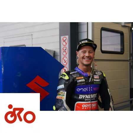 Dominique Aegerter su Suzuki MotoGP