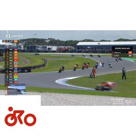 crash navarro-corsi, moto2