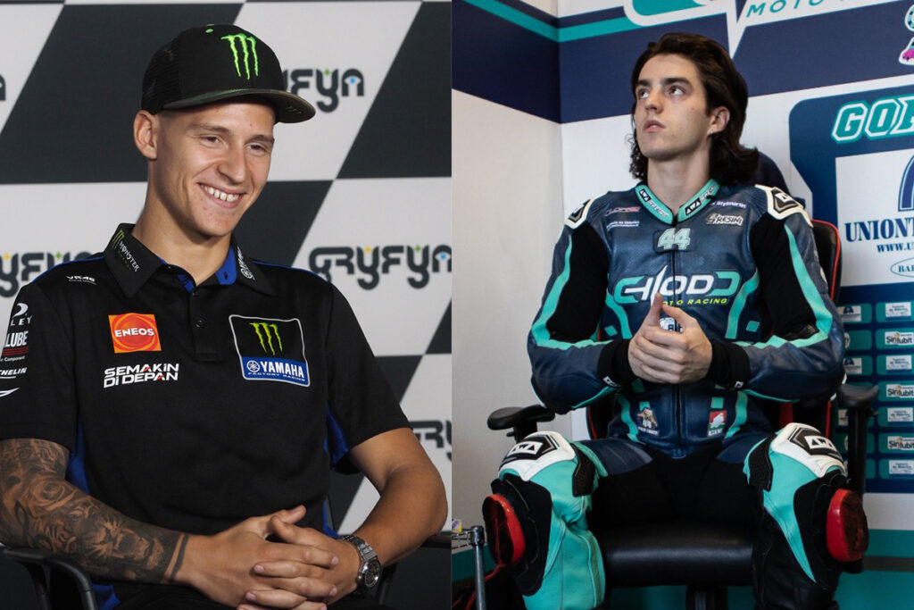 Quartararo Herz aus Gold: Nachricht an Diego Goretti, verletzter CIV-Fahrer Quartararo Goretti