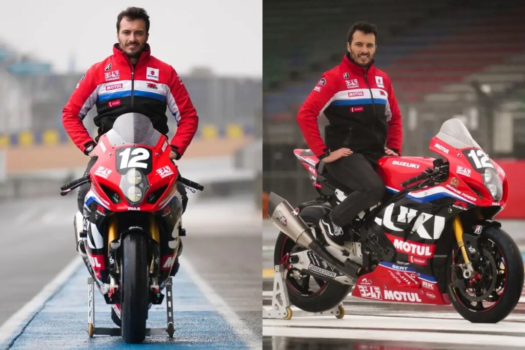 Guintoli, Black et Masson et les pilotes Yoshimura SERT 2023 Guintoli, Black e Masson i piloti Yoshimura SERT 2023