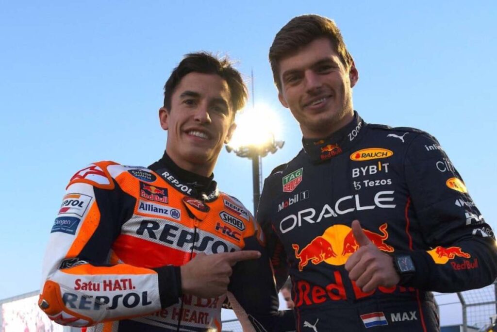 Marc Marquez e Max Verstappen