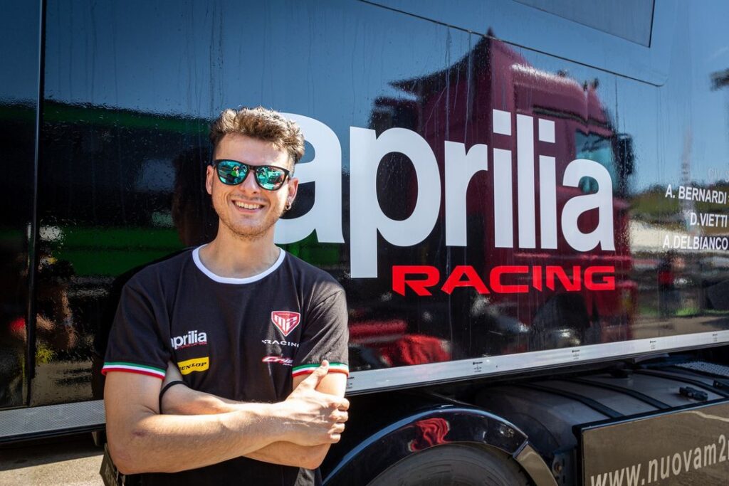 Nouveau challenge pour Doriano Vietti : Trophée National sur l’Aprilia du Team RR Doriano Vietti Ramus, Aprilia