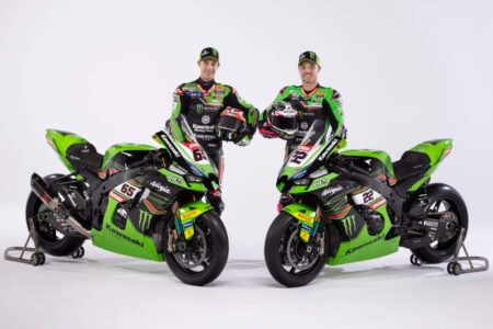 Jonathan Rea Alex Lowes Kawasaki giri motore 2023