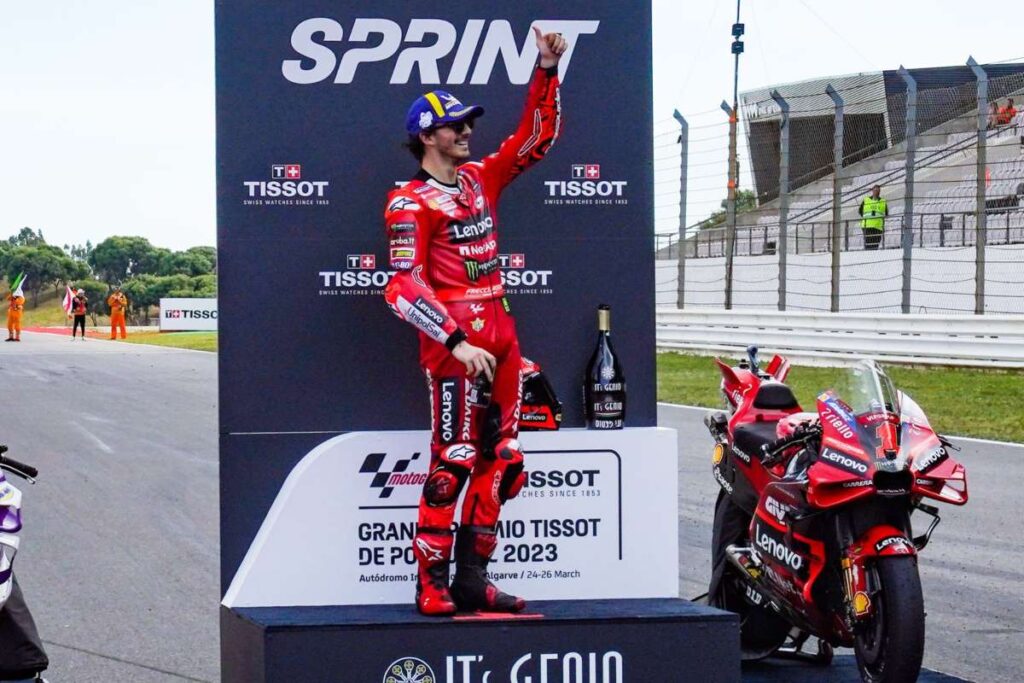 Bagnaia est immédiatement entré dans l’histoire: à Portimao, il a passé son premier test en tant que champion Pecco Bagnaia MotoGP Portimao