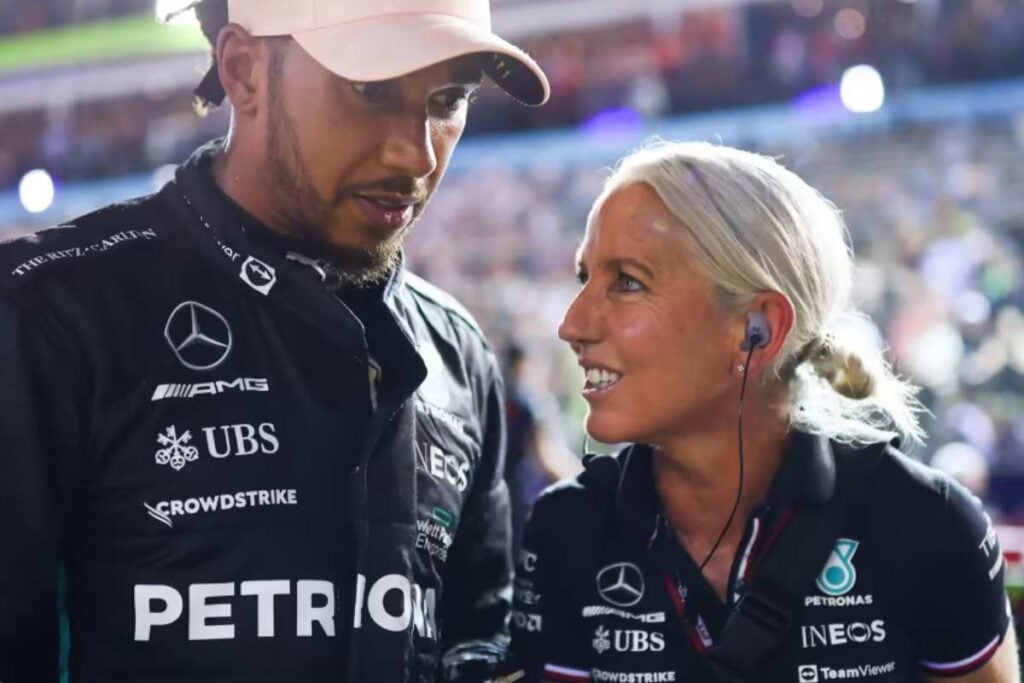 Lewis Hamilton Angela Cullen Toto Wolff Mercedes