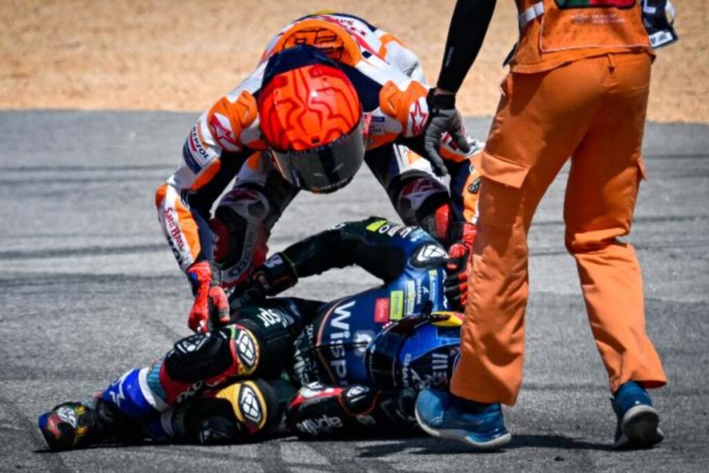 MotoGP, RNF-Team: “Marquez ist unverantwortlich, härtere Strafen sind nötig” Team RNF Aprilia Marquez Oliveira