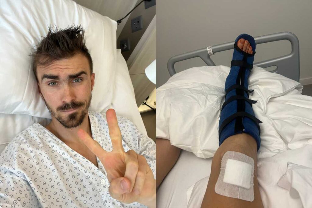 SBK, Baz im Krankenhaus: nach dem Unfall mit Lowes am Bein operiert Loris Baz Alex Lowes operato Superbike