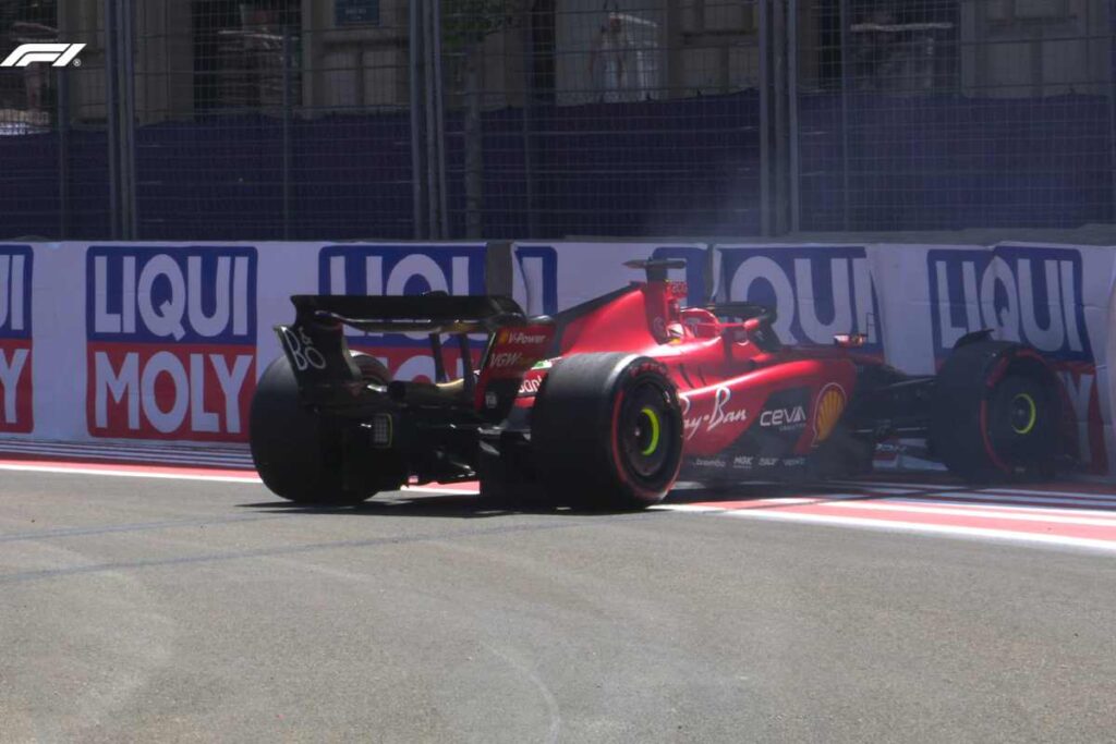 F1 GP Baku, Sprint Shootout: Leclerc stürzt, besiegt die Red Bulls aber trotzdem F1 GP Baku Sprint Shootout Leclerc