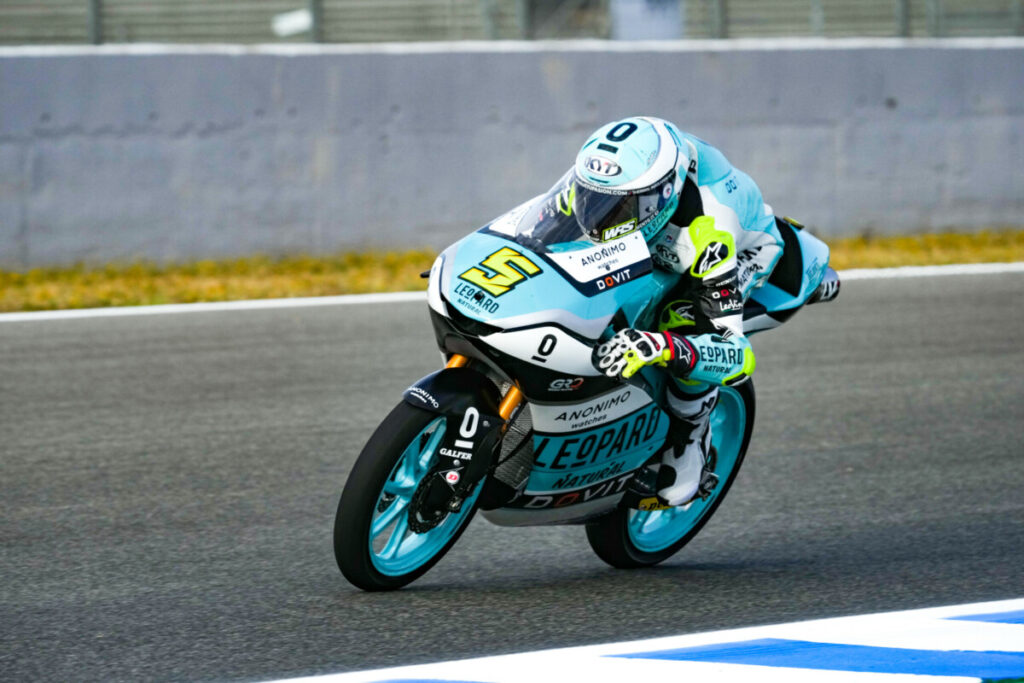 Moto3 Jerez: Beweisen Sie 2 zu Masia mit Migno 3., Oncu an der Spitze von venerdì Moto3 Jerez: Buktikan 2 ke Masia dengan Migno 3rd, Oncu di puncak venerdì